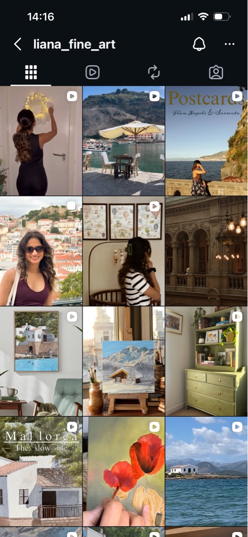 Winter landscape oil painting — studio preview by Liana De Sousa