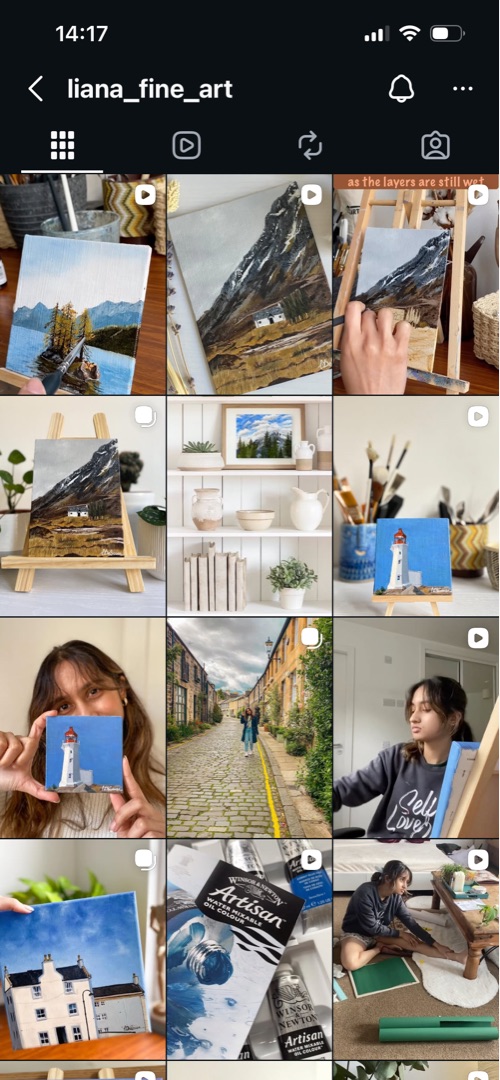 Architecture or city scene oil painting — studio preview by Liana De Sousa