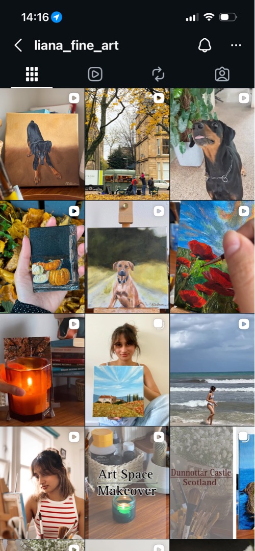 Crane in landscape oil painting — studio preview by Liana De Sousa