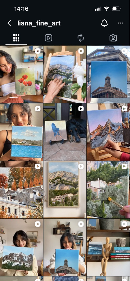 Liana De Sousa in her Glasgow studio — oil painter at work